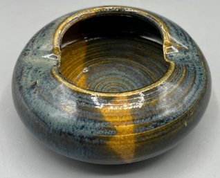 Handcrafted Pottery Glazed Ashtray