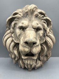 Decorative Plaster Lion Bust Wall Decor