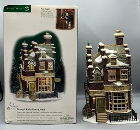 Department 56 Heritage Village Collection Dickens Village Series  - Scrooge & Marley Counting  House With Box