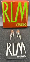 RLM Studios 925 Silver Earring Set - .30 OZT Total - Box Included