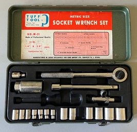 Metric Size Socket Wrench Set With Metal Case - Not Full Set