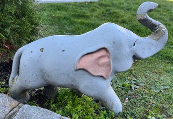 Outdoor Solid Cement Elephant Statue