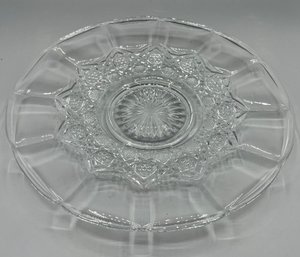 Cut Glass Cake Platter