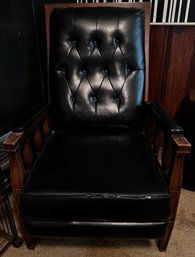 Black Leather Arm Chair