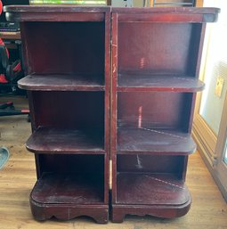 Wooden 3-shelf Bookcases - 2 Total