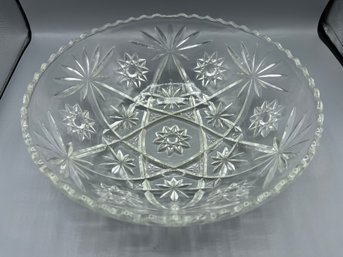 Cut Glass Serving Bowl