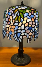 Decorative Stained Glass Wisteria Tiffany Style Table Lamp