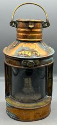 Vintage Stern-tung Woo Copper Lantern - Made In Hong Kong