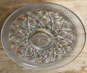 Cut Glass Serving Platter