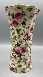 Formalities By Baum Bros Ceramic Floral Pattern Vase