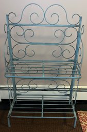 Wrought Iron Folding 2-tier Plant Stand