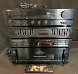 Onkyo Receiver System - 4 Units Total - Remote Included