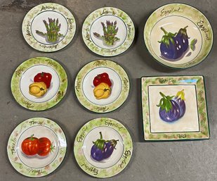 Baum Bros Fresco Mercado Collection Tableware Set - 8 Pieces Total