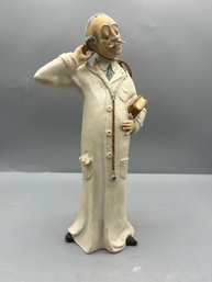 Capodimonte Bisque Porcelain Figurine - Made In Italy - F. LLi Savastano - Doctor