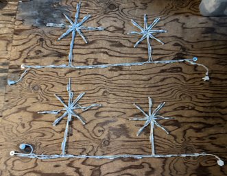 Snowflake Pattern Christmas Lights - 24 Total