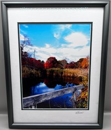 L. Grieco Signed Photograph Of Autumn Day In The Park