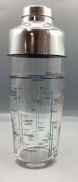 Arcoroc France Glass Cocktail Shaker, With Recipes