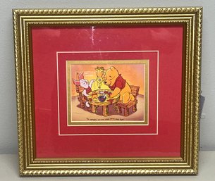 Disney Limited Edition Stamp Framed - Winnie The Pooh Christmas Cookies - COA Included