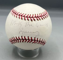 Mick The Quick Rivers Autographed MLB Baseball