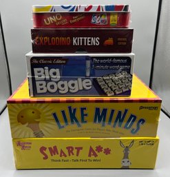 Assorted Lot Of Boardgames - 5 Total - NEW