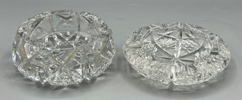 Cut Crystal Ash Trays - 2 Total