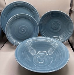 Simon Pearce Blue Tableware - 14 Piece Set