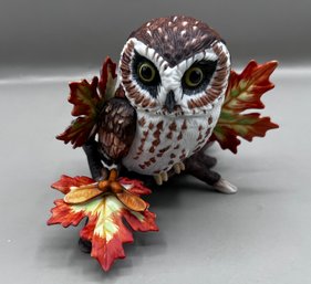 Lenox Saw Whet Owl Fine Porcelain Figurine- Comes In Original Box