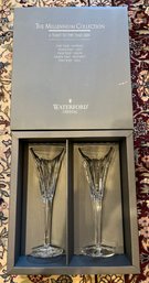 Waterford The Millennium Collection Crystal Love Toasting Flute Set - Box Included