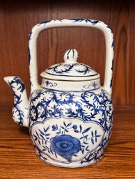 Blue And White Porcelain Tea Pot Made In China