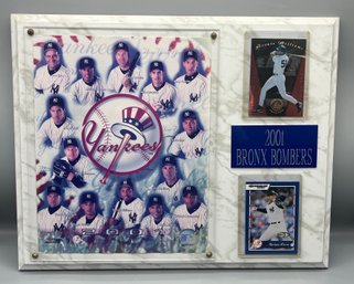 NY Yankees 2001 Bronx Bombers MLB Certified Wall Plaque