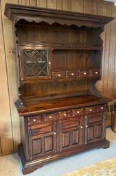 Ethan Allen Old Tavern Solid Wood Buffet With Hutch