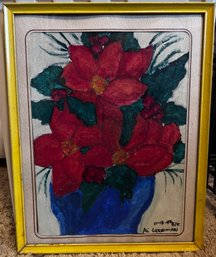 Ali Gershman Flower Painting On Canvas