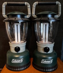 Coleman Fluorescent Lanterns- Pair