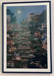 Alexander Chen Pencil Signed Lithograph Framed #1373/2250 - Lombard Street
