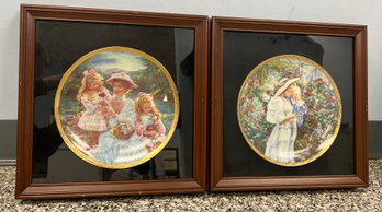 Sandra Kuch Reco Collections Mothers Day Set Of 2 Framed Plates