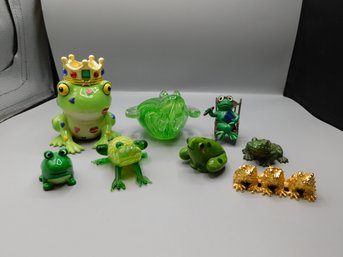 Lot Of Frogs, 8 Pcs