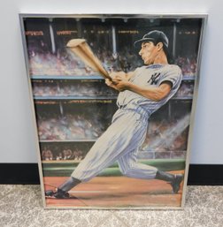 Robert Stephen Simone 1986 Joe DiMaggio Lithograph 18' X 24'