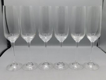 Lot Of 6 Champagne Glasses