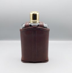 Glass Flask With Leather Case