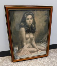 Larry 'Vincent' Garrison Nude Lady 21' X 27'