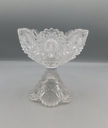 EAPG Imperial Nucut Footed Compote Bowl