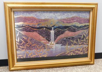 Framed Textured Landscape Wall Art 44' X 32'