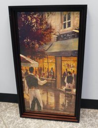 Brent Heighton 5th Ave Cafe Canvas Art  18' X 32'