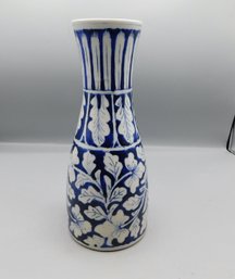 Indian Ceramic Hand Painted Floral Vase