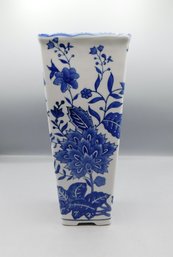 Formalities Blue & White Vase By Baum Brothers