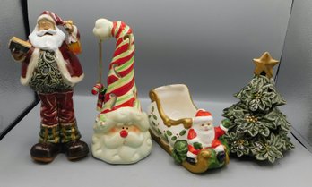 Assorted Christmas Decor - 4 Piece Lot