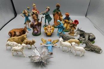 Box Of Nativity Scene - Made In Italy 22pcs