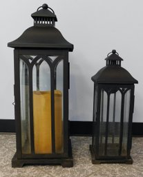 Hampton Bay Outdoor Lanterns - 2 Piece Lot