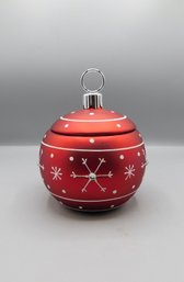 Teleflora Christmas Ball Ornament Candy Dish