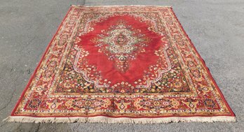 Turkish Hereke 8' X 10' 9'  Hand-Knotted Wool Rug